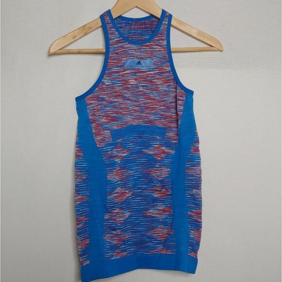 Adidas x Stella McCartney Seamless Tank Spaceday Blue White Red High Cut‎ Small - Picture 8 of 8